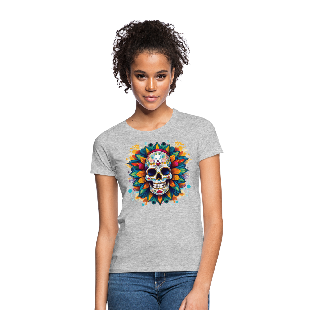 T-Shirt Ladies Mexico "Mascarilla" - Grau meliert