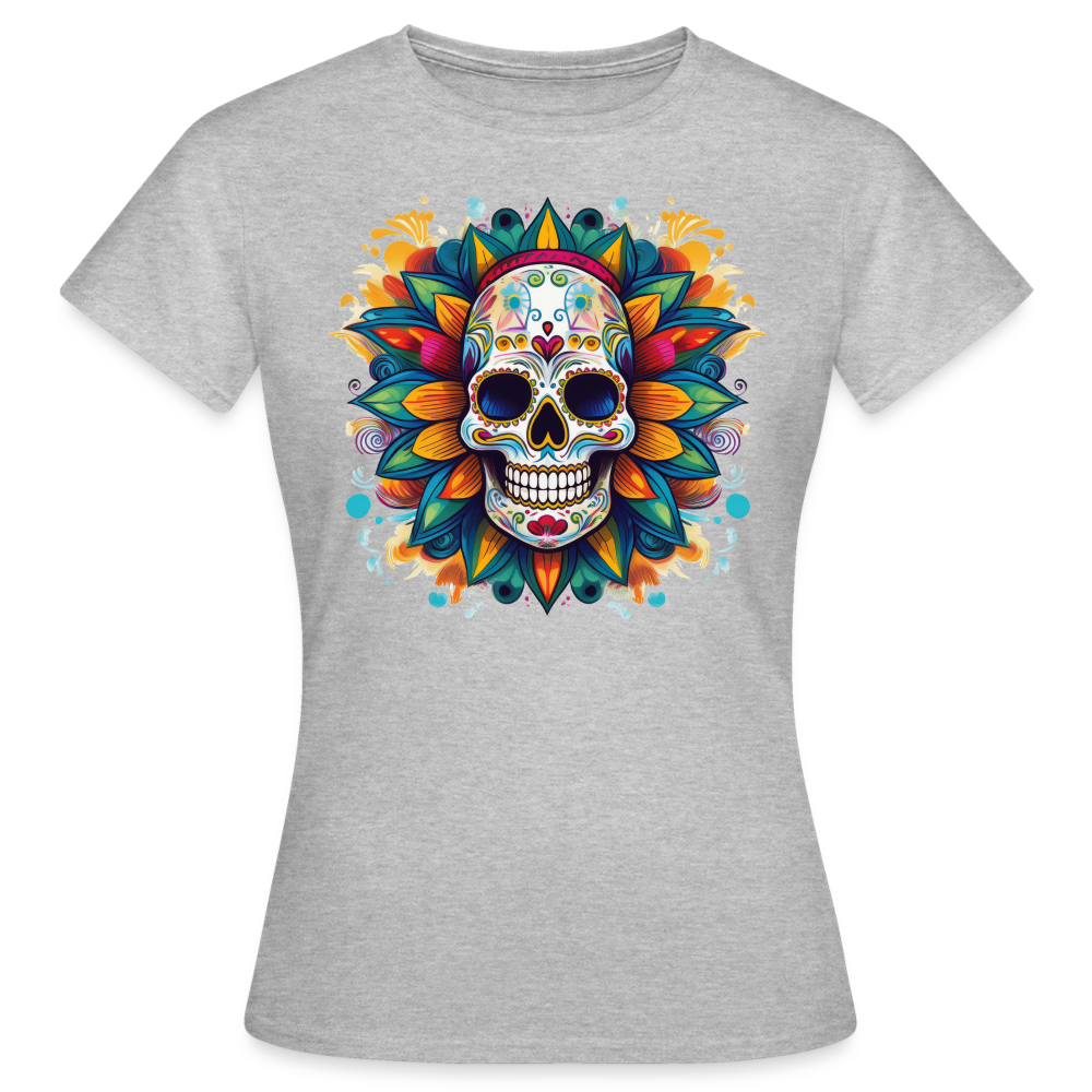 T-Shirt Ladies Mexico "Mascarilla" - Grau meliert
