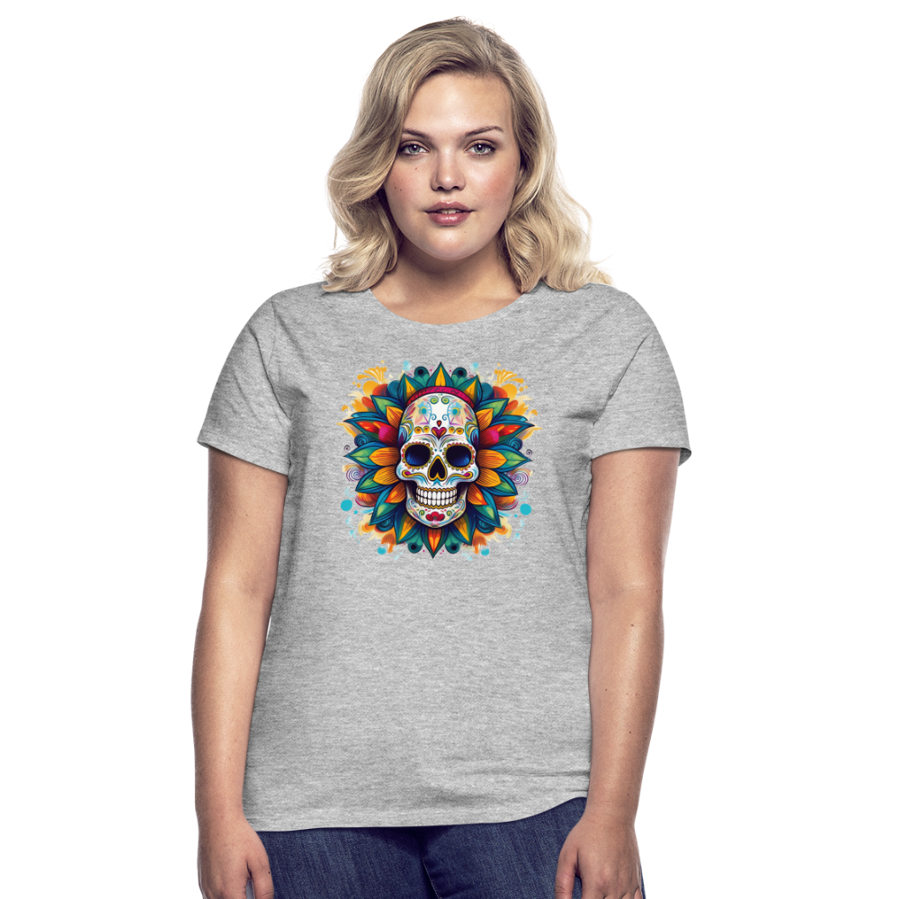T-Shirt Ladies Mexico "Mascarilla" - Grau meliert
