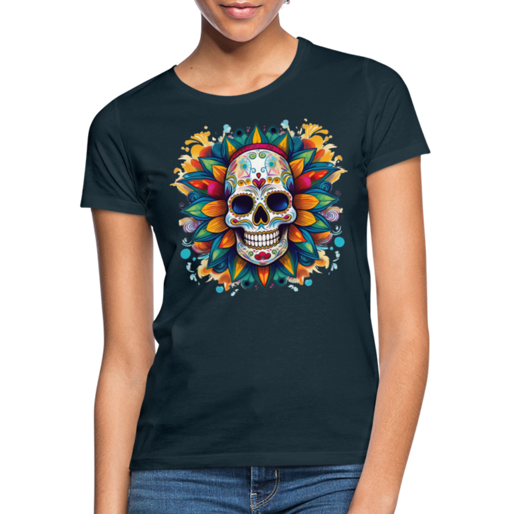 T-Shirt Ladies Mexico "Mascarilla" - Navy