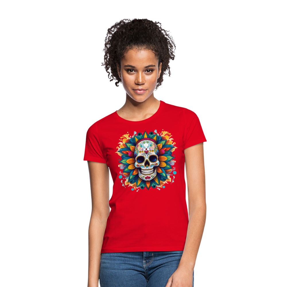 T-Shirt Ladies Mexico "Mascarilla" - Rot