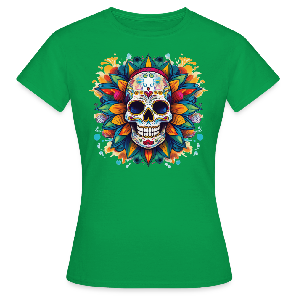 T-Shirt Ladies Mexico "Mascarilla" - Kelly Green