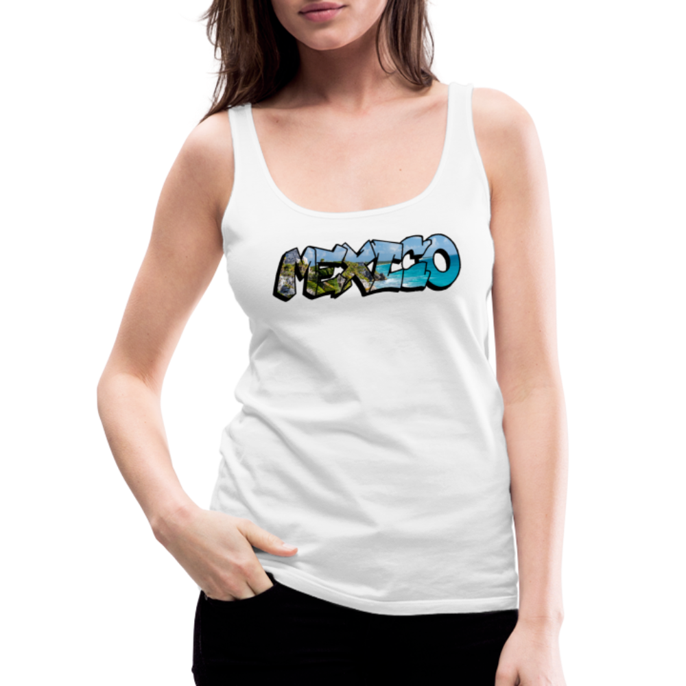 Tanktop Ladies Mexico Graffiti "Riviera" - Weiß