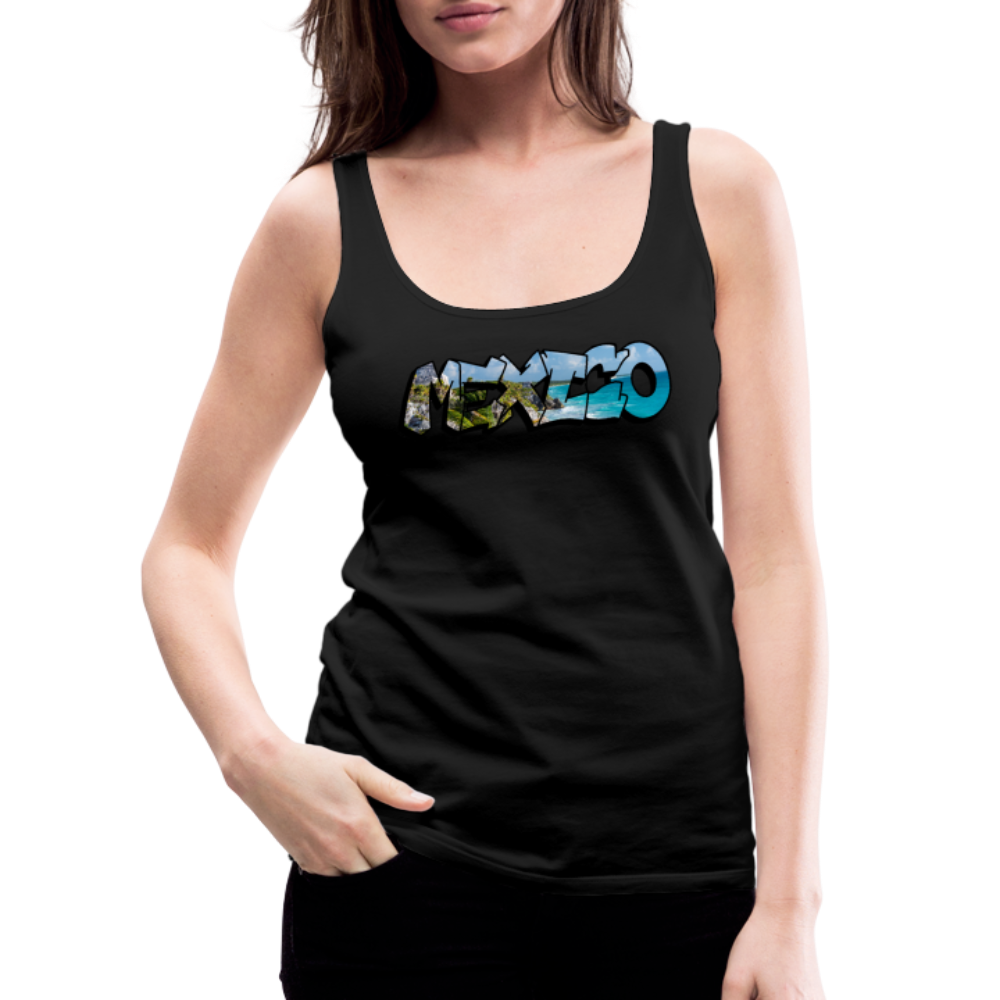 Tanktop Ladies Mexico Graffiti "Riviera" - Schwarz