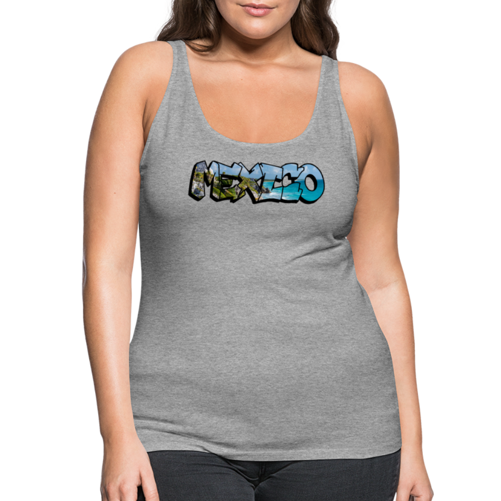 Tanktop Ladies Mexico Graffiti "Riviera" - Grau meliert