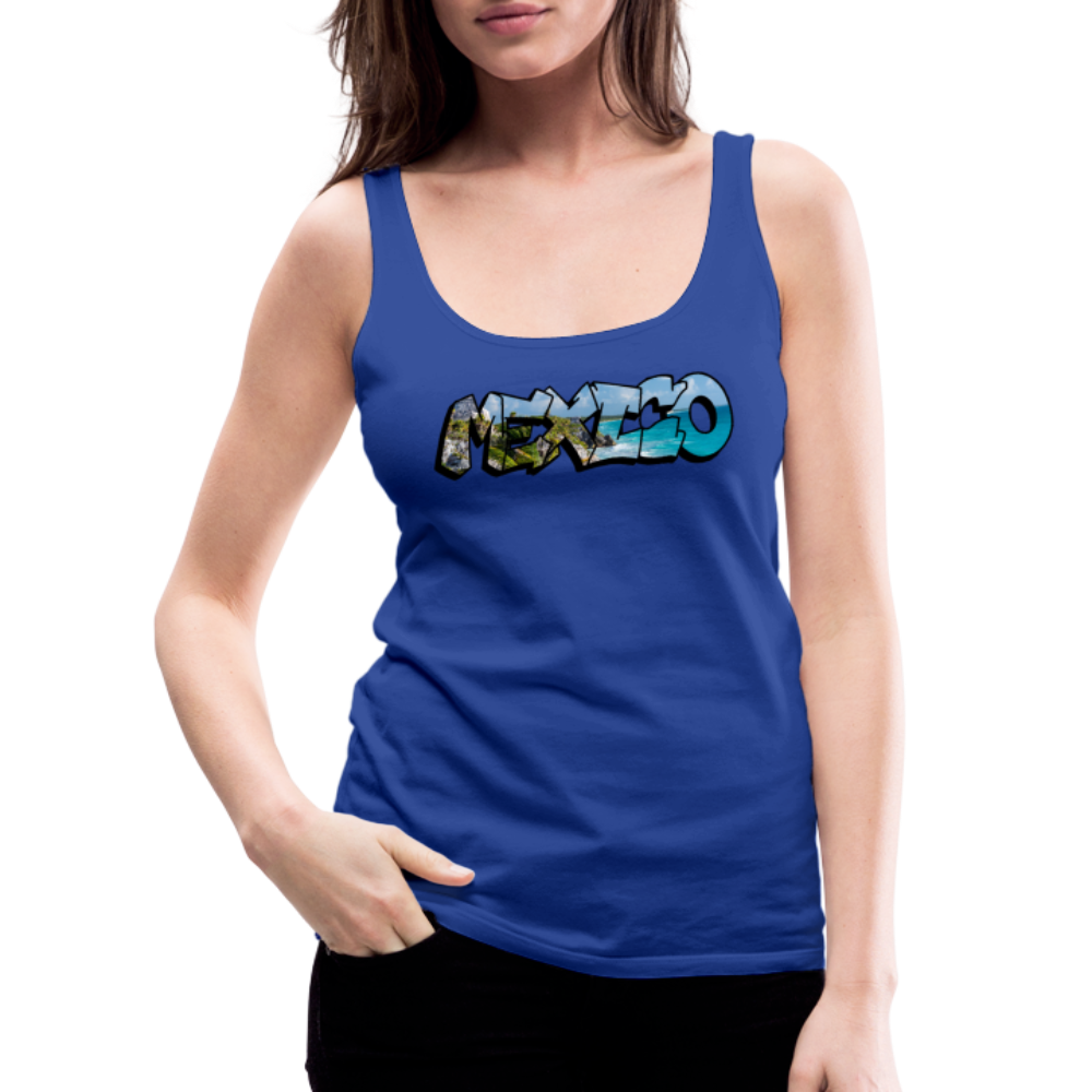 Tanktop Ladies Mexico Graffiti "Riviera" - Königsblau