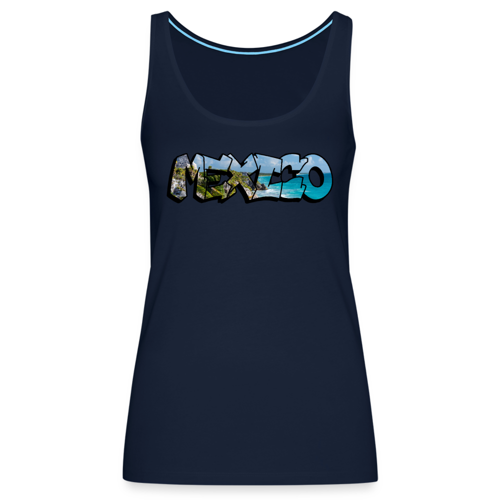 Tanktop Ladies Mexico Graffiti "Riviera" - Navy