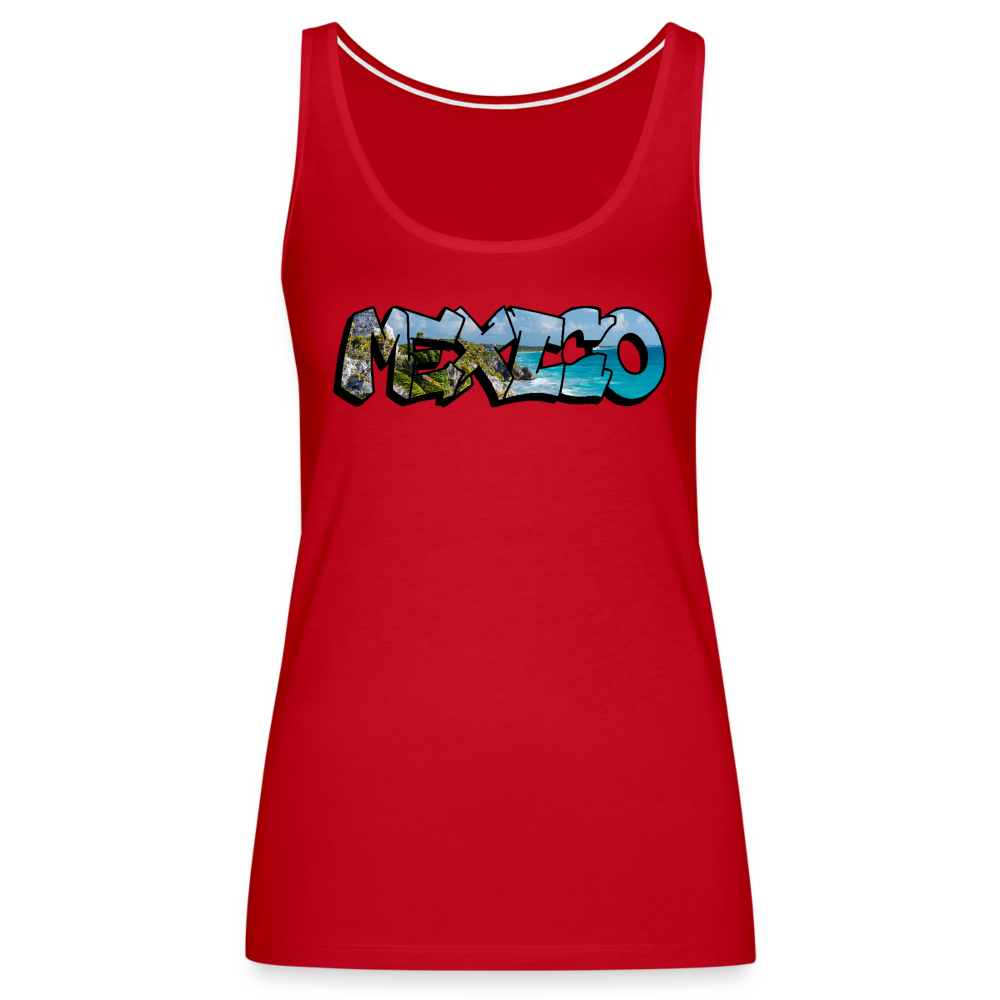 Tanktop Ladies Mexico Graffiti "Riviera" - Rot
