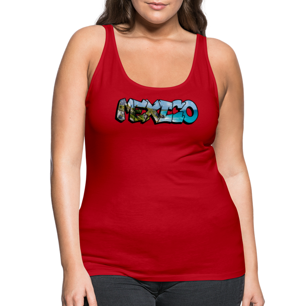 Tanktop Ladies Mexico Graffiti "Riviera" - Rot