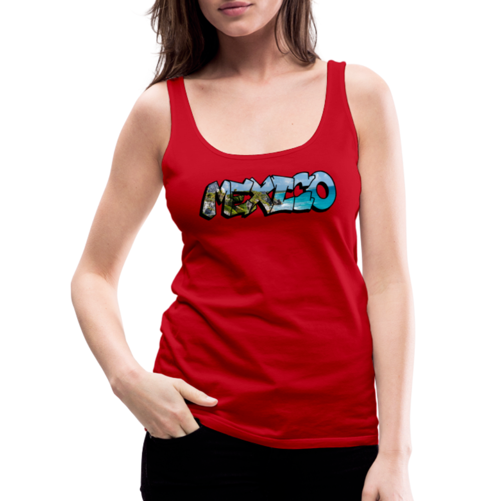 Tanktop Ladies Mexico Graffiti "Riviera" - Rot