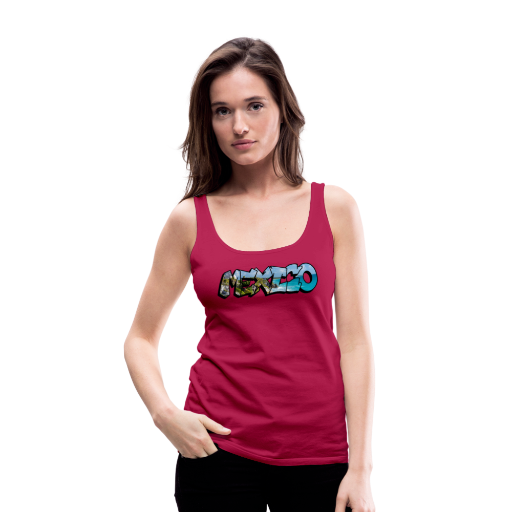Tanktop Ladies Mexico Graffiti "Riviera" - dunkles Pink