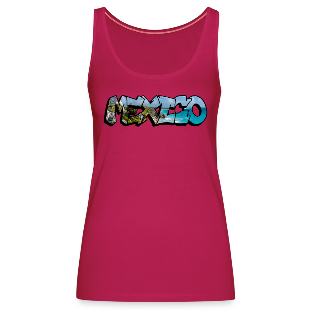 Tanktop Ladies Mexico Graffiti "Riviera" - dunkles Pink