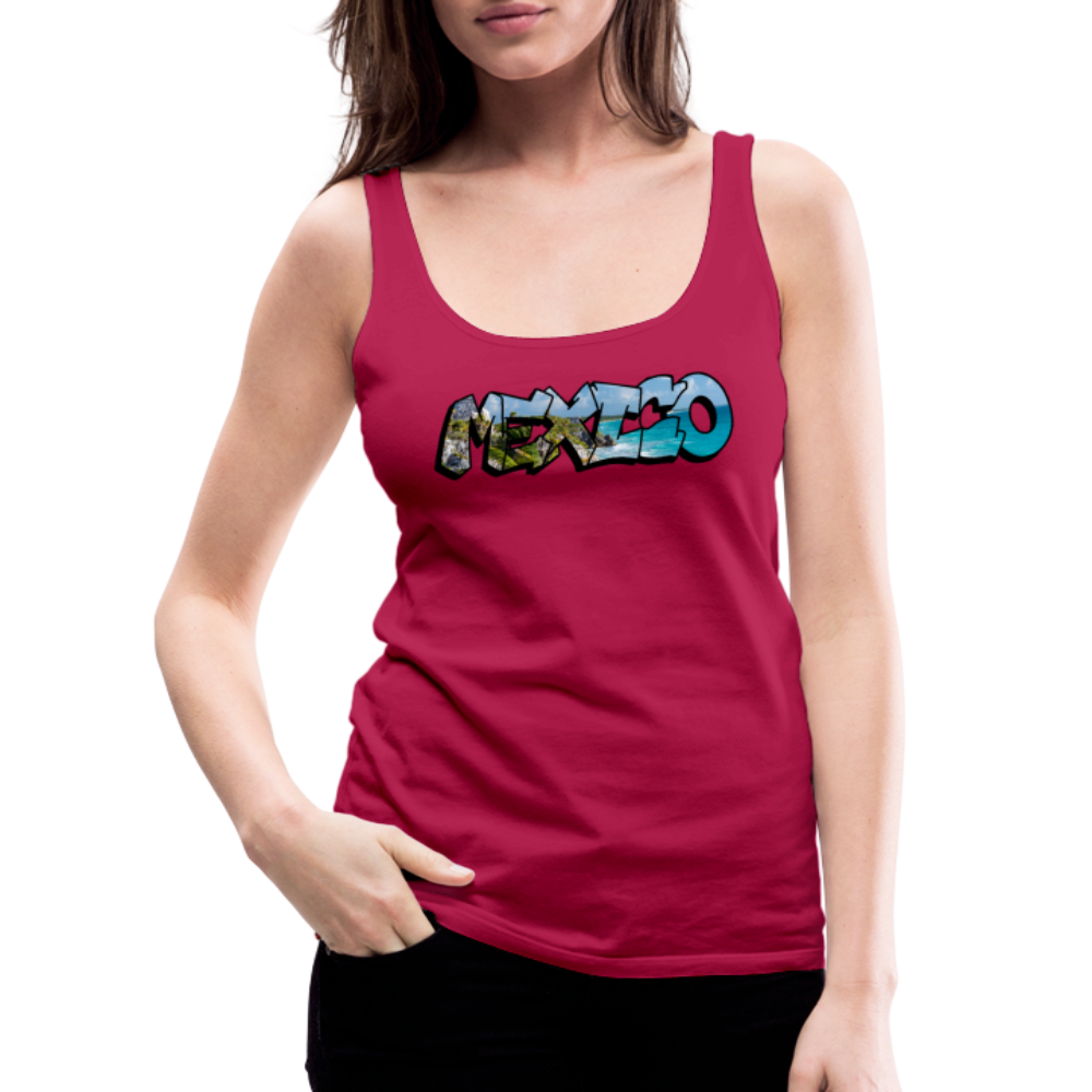 Tanktop Ladies Mexico Graffiti "Riviera" - dunkles Pink