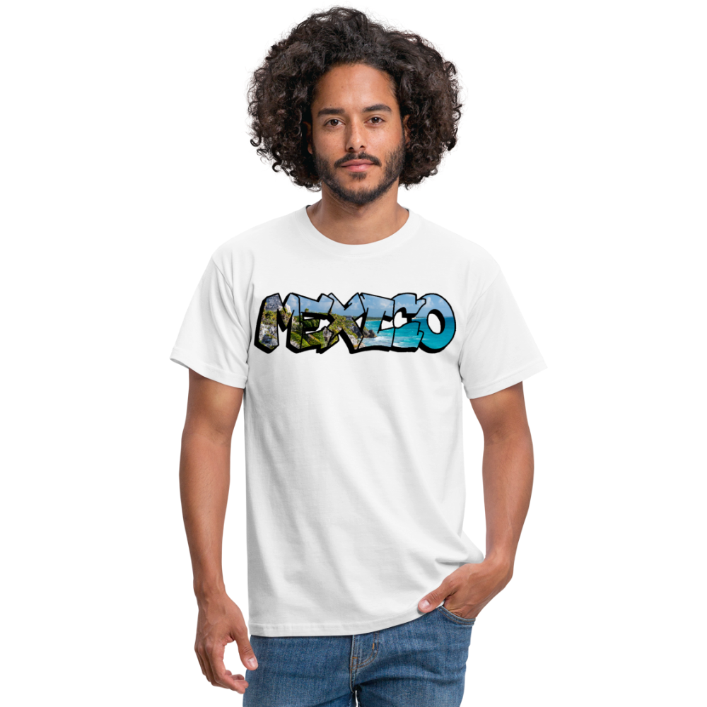 T-Shirt Mexico Graffiti "Riviera" - Weiß