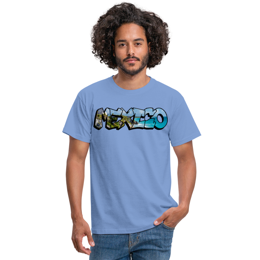 T-Shirt Mexico Graffiti "Riviera" - carolina blue