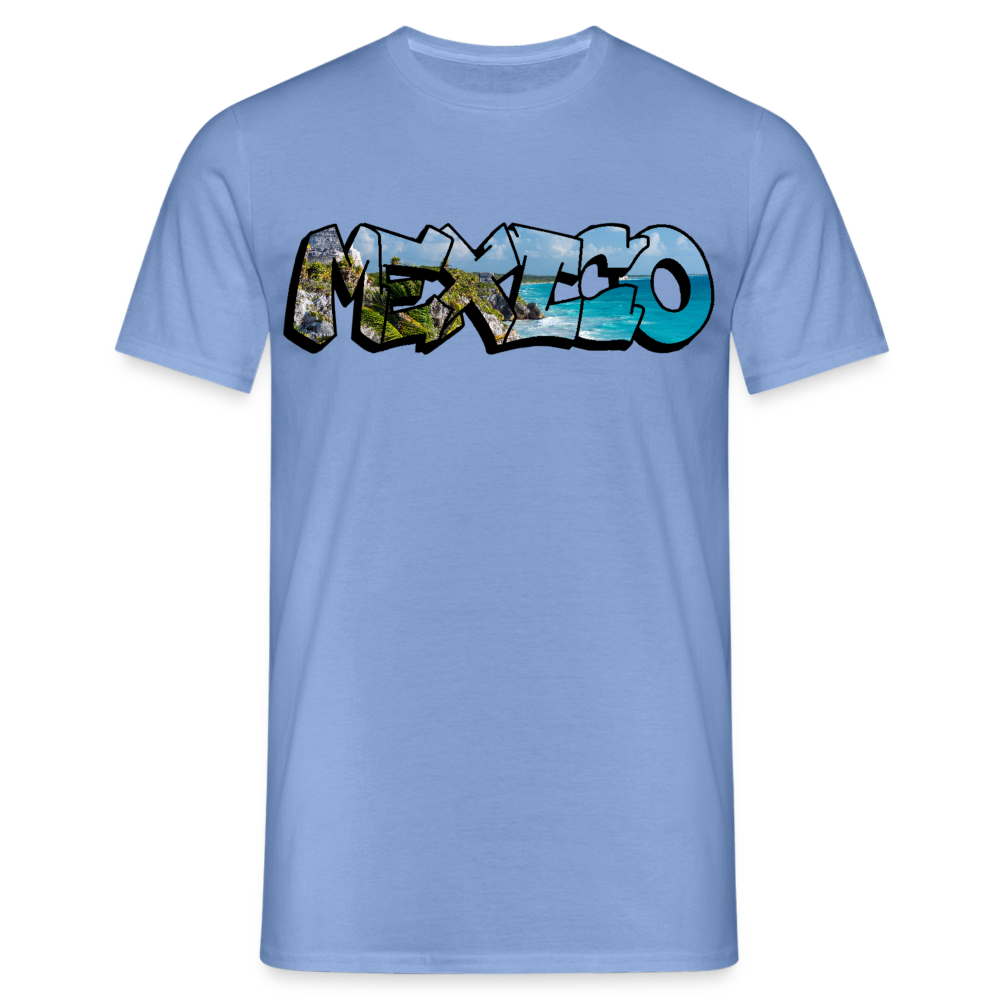T-Shirt Mexico Graffiti "Riviera" - carolina blue