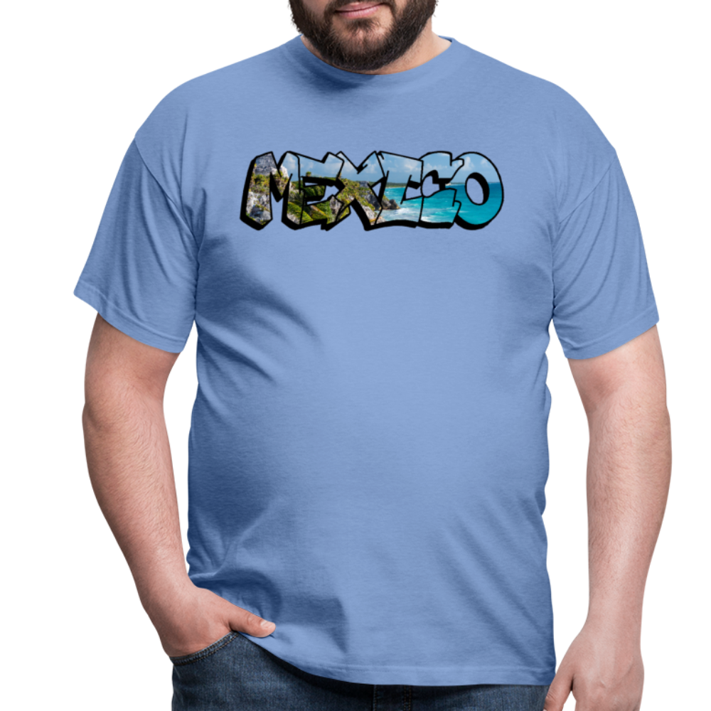 T-Shirt Mexico Graffiti "Riviera" - carolina blue