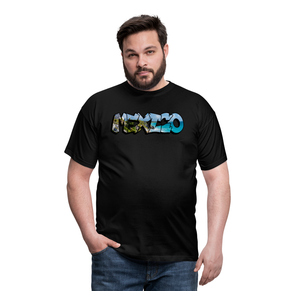 T-Shirt Mexico Graffiti "Riviera" - Schwarz