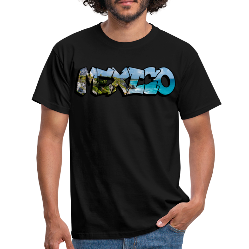 T-Shirt Mexico Graffiti "Riviera" - Schwarz