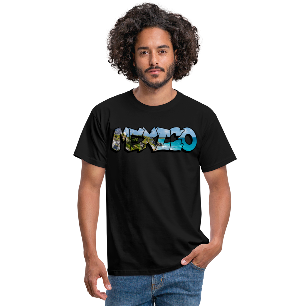 T-Shirt Mexico Graffiti "Riviera" - Schwarz