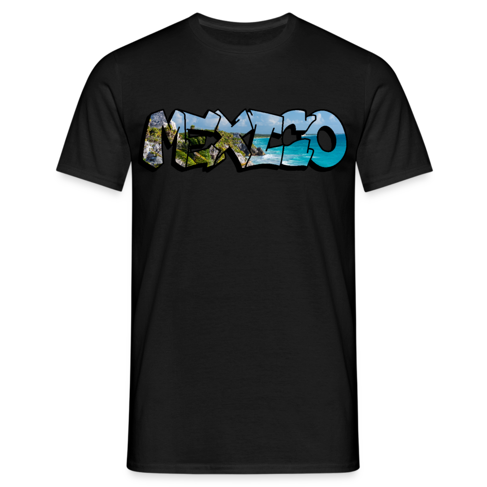 T-Shirt Mexico Graffiti "Riviera" - Schwarz