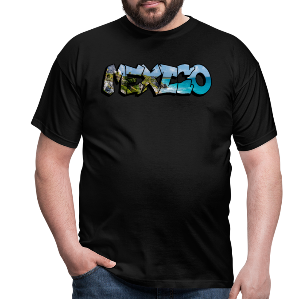 T-Shirt Mexico Graffiti "Riviera" - Schwarz