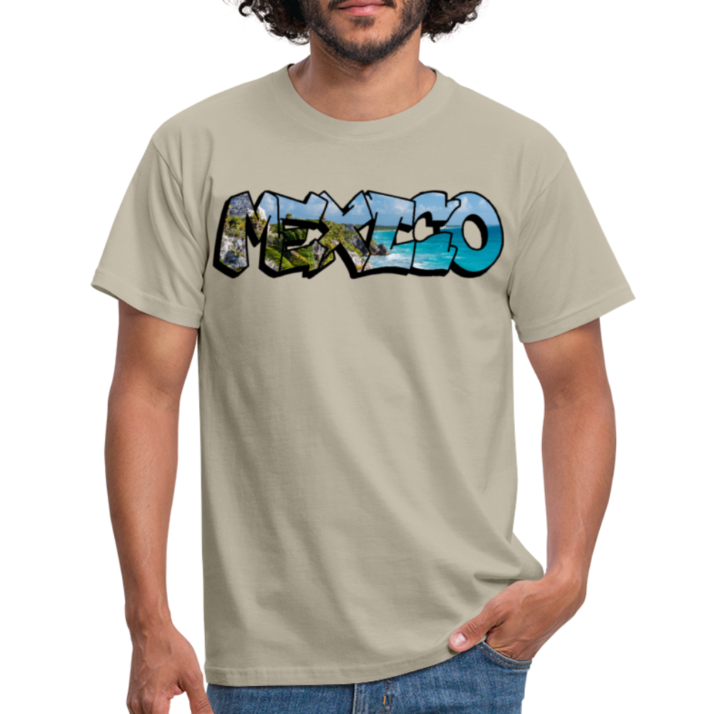T-Shirt Mexico Graffiti "Riviera" - Sandbeige