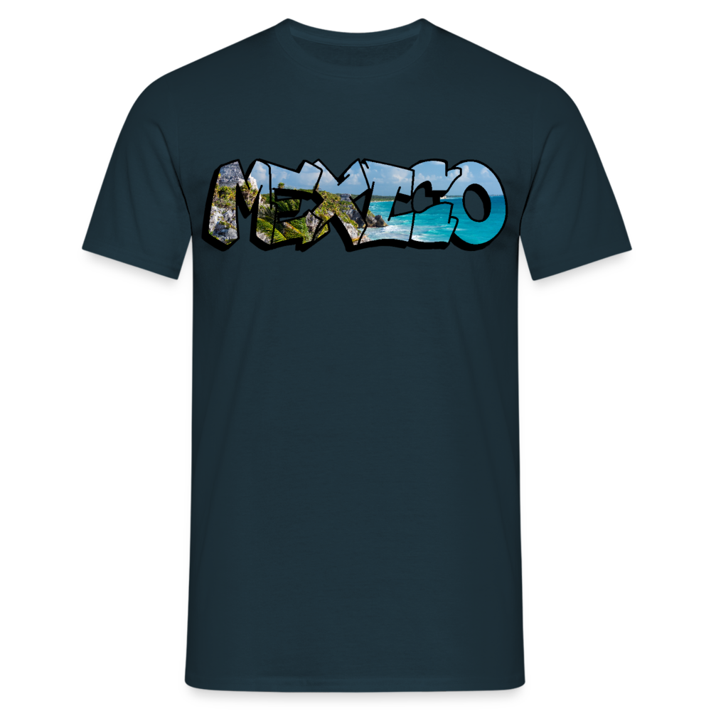 T-Shirt Mexico Graffiti "Riviera" - Navy