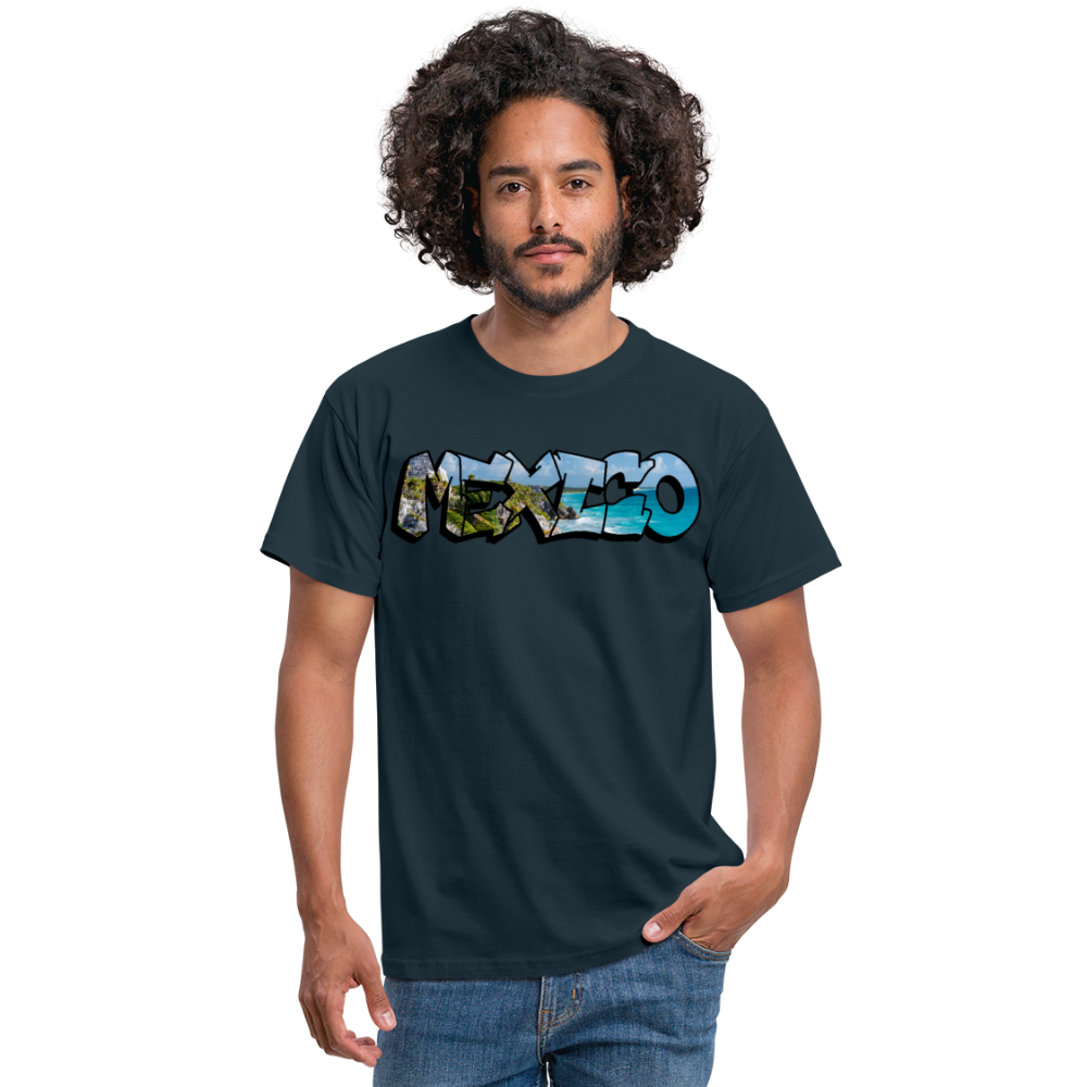 T-Shirt Mexico Graffiti "Riviera" - Navy