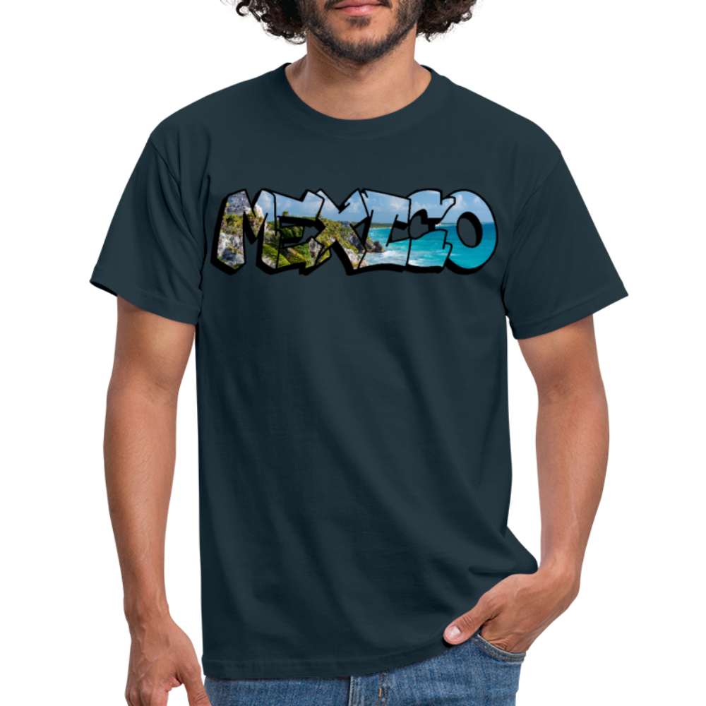 T-Shirt Mexico Graffiti "Riviera" - Navy