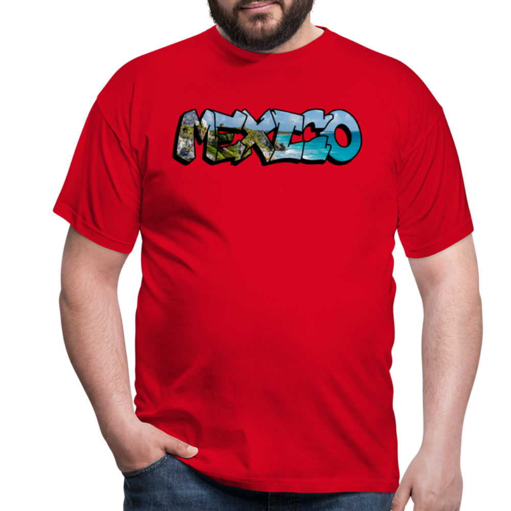 T-Shirt Mexico Graffiti "Riviera" - Rot