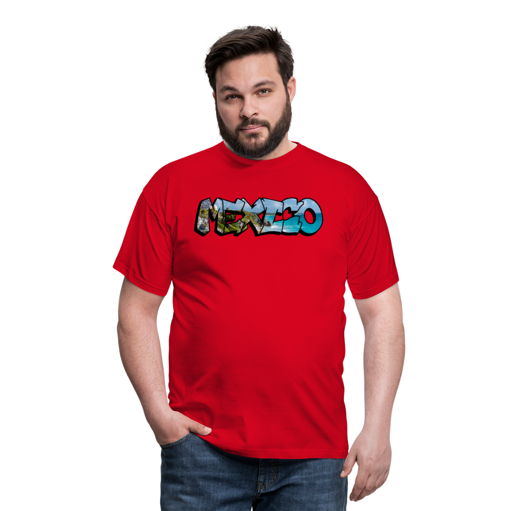 T-Shirt Mexico Graffiti "Riviera" - Rot