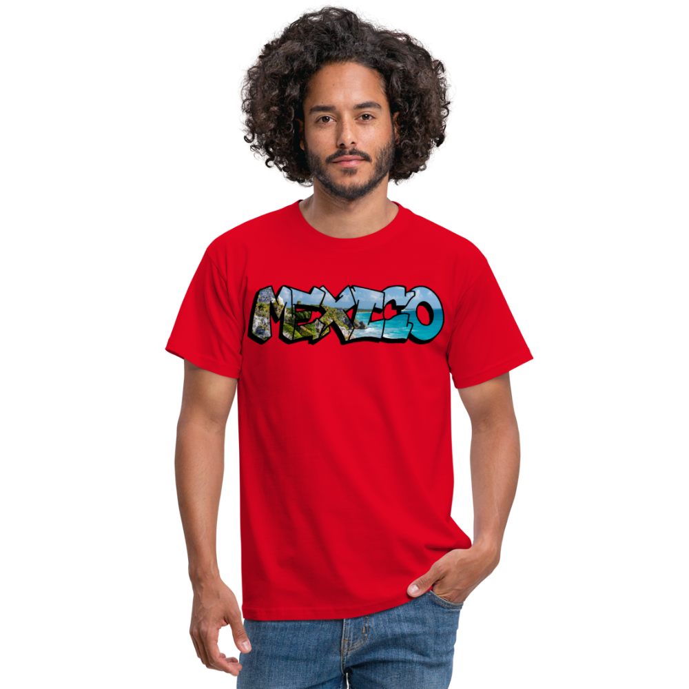 T-Shirt Mexico Graffiti "Riviera" - Rot