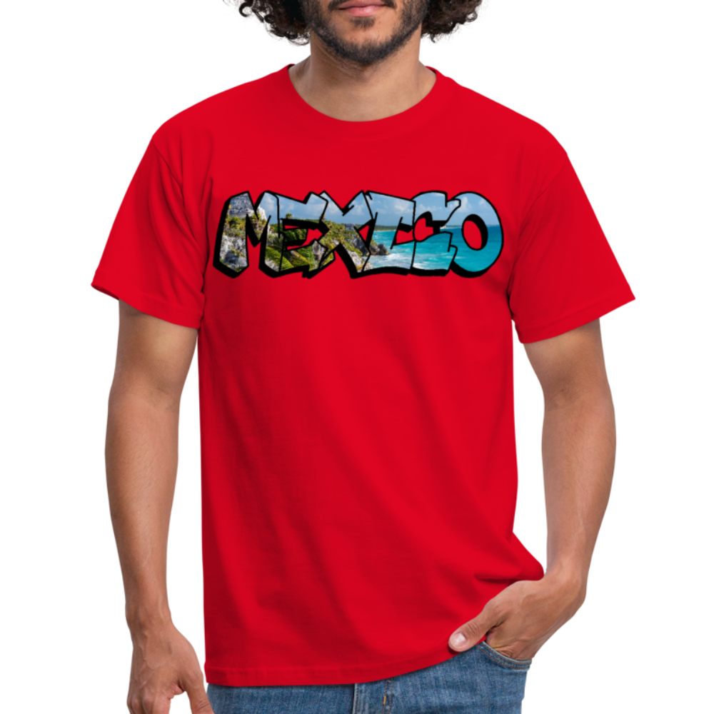 T-Shirt Mexico Graffiti "Riviera" - Rot