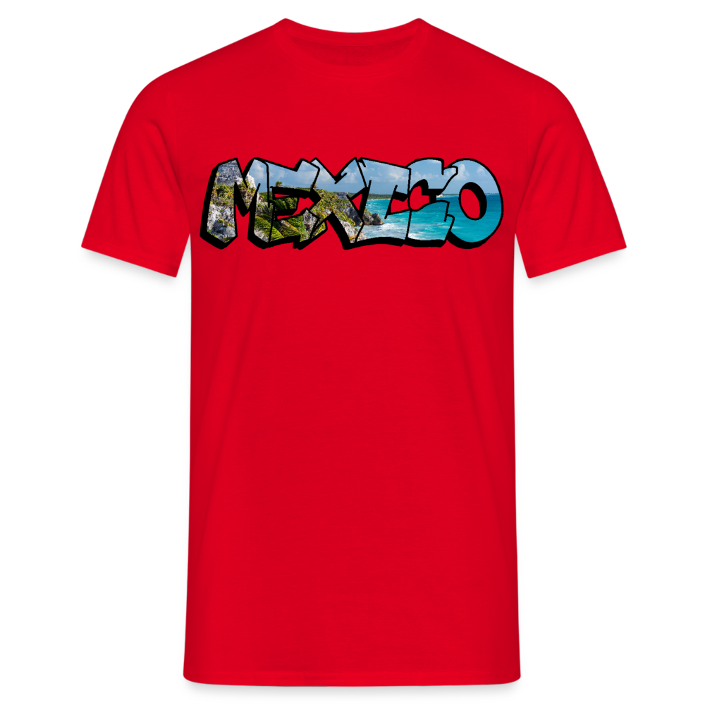 T-Shirt Mexico Graffiti "Riviera" - Rot