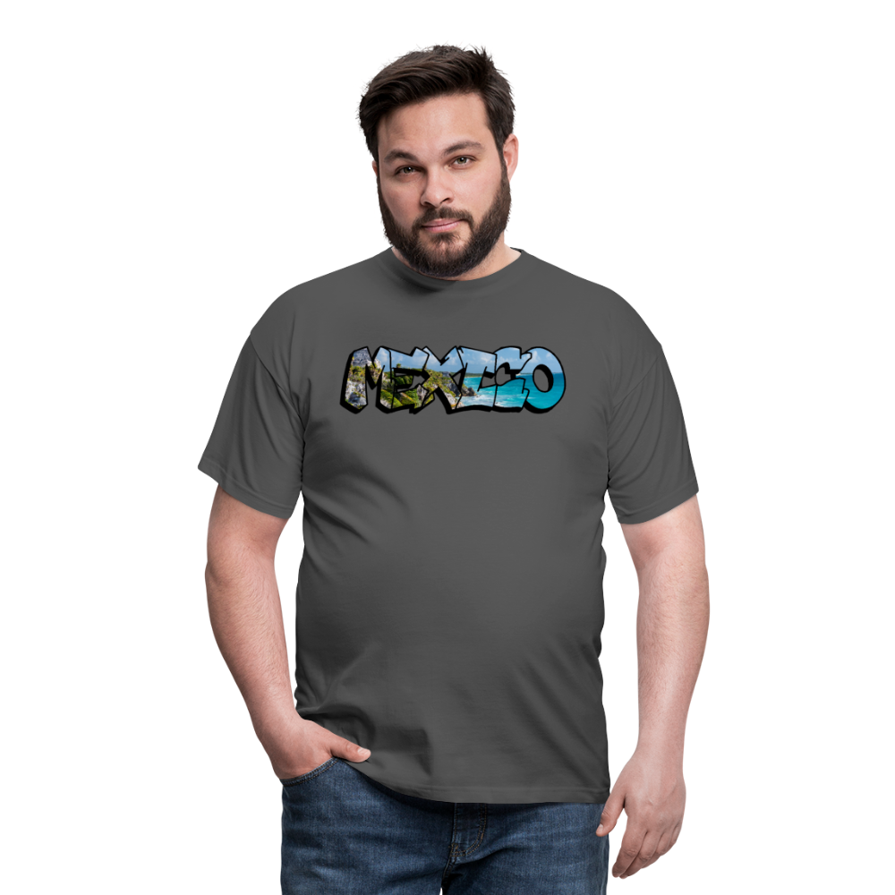 T-Shirt Mexico Graffiti "Riviera" - Anthrazit