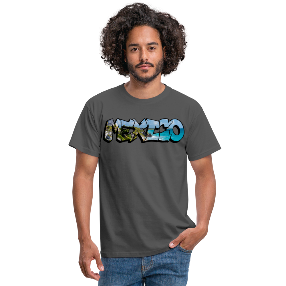 T-Shirt Mexico Graffiti "Riviera" - Anthrazit