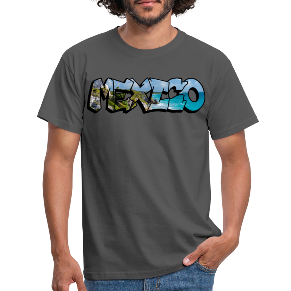 T-Shirt Mexico Graffiti "Riviera" - Anthrazit