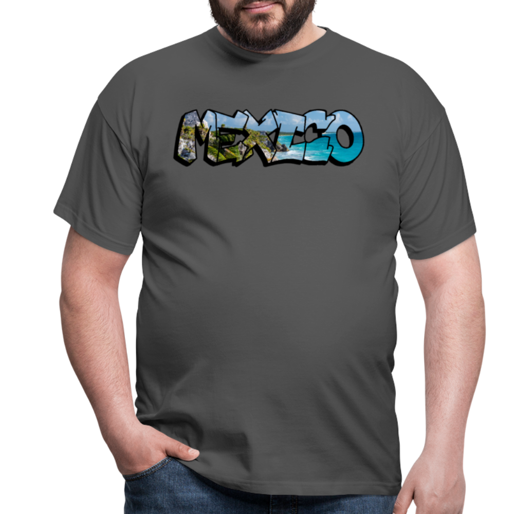 T-Shirt Mexico Graffiti "Riviera" - Anthrazit