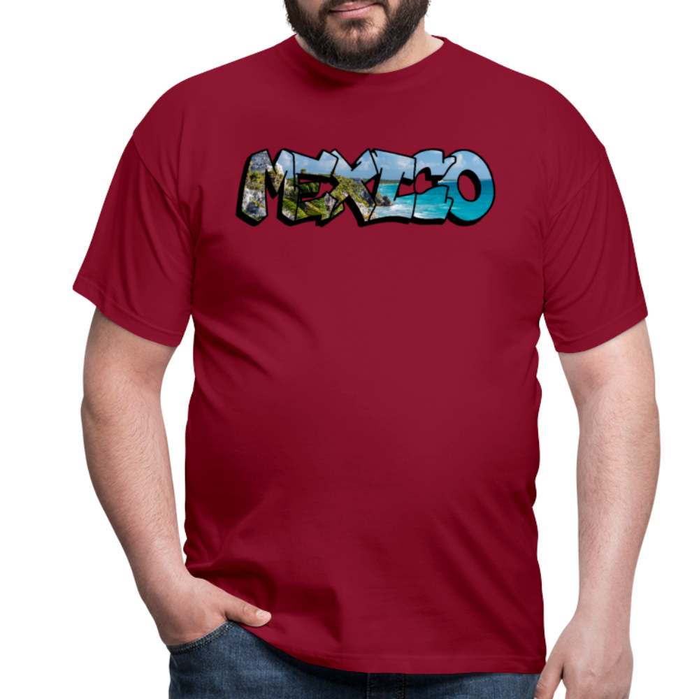 T-Shirt Mexico Graffiti "Riviera" - Ziegelrot