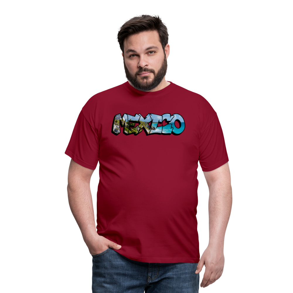 T-Shirt Mexico Graffiti "Riviera" - Ziegelrot