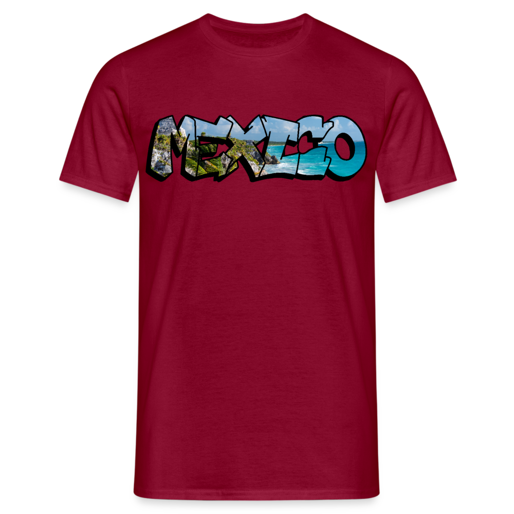 T-Shirt Mexico Graffiti "Riviera" - Ziegelrot