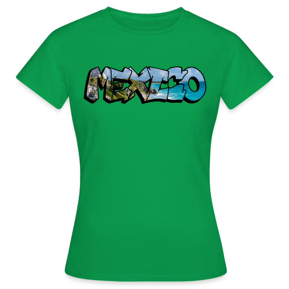 T-Shirt Ladies Mexico Graffiti "Riviera" - Kelly Green