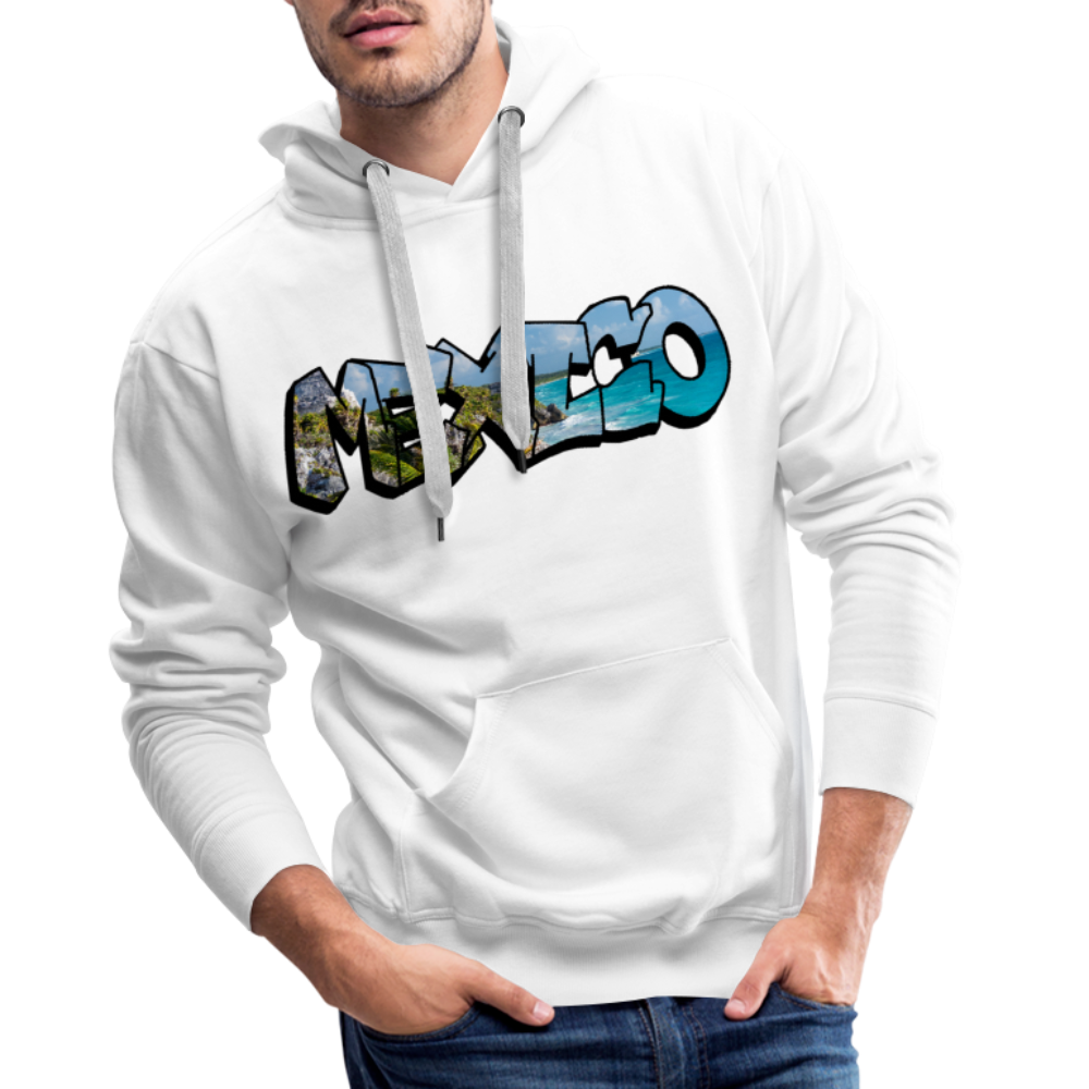 Hoodie Mexico Graffiti "Riviera" - Weiß