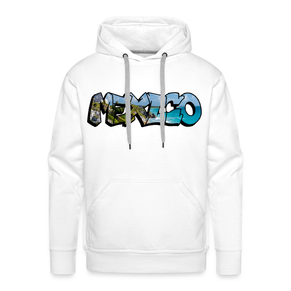 Hoodie Mexico Graffiti "Riviera" - Weiß
