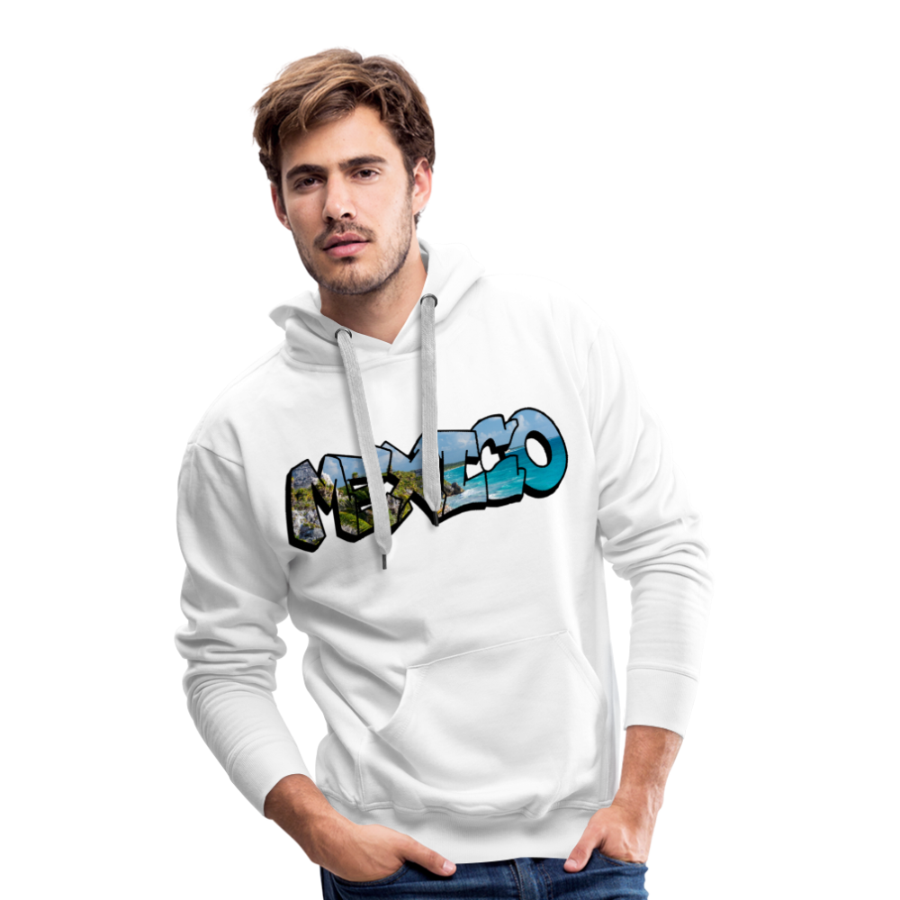 Hoodie Mexico Graffiti "Riviera" - Weiß