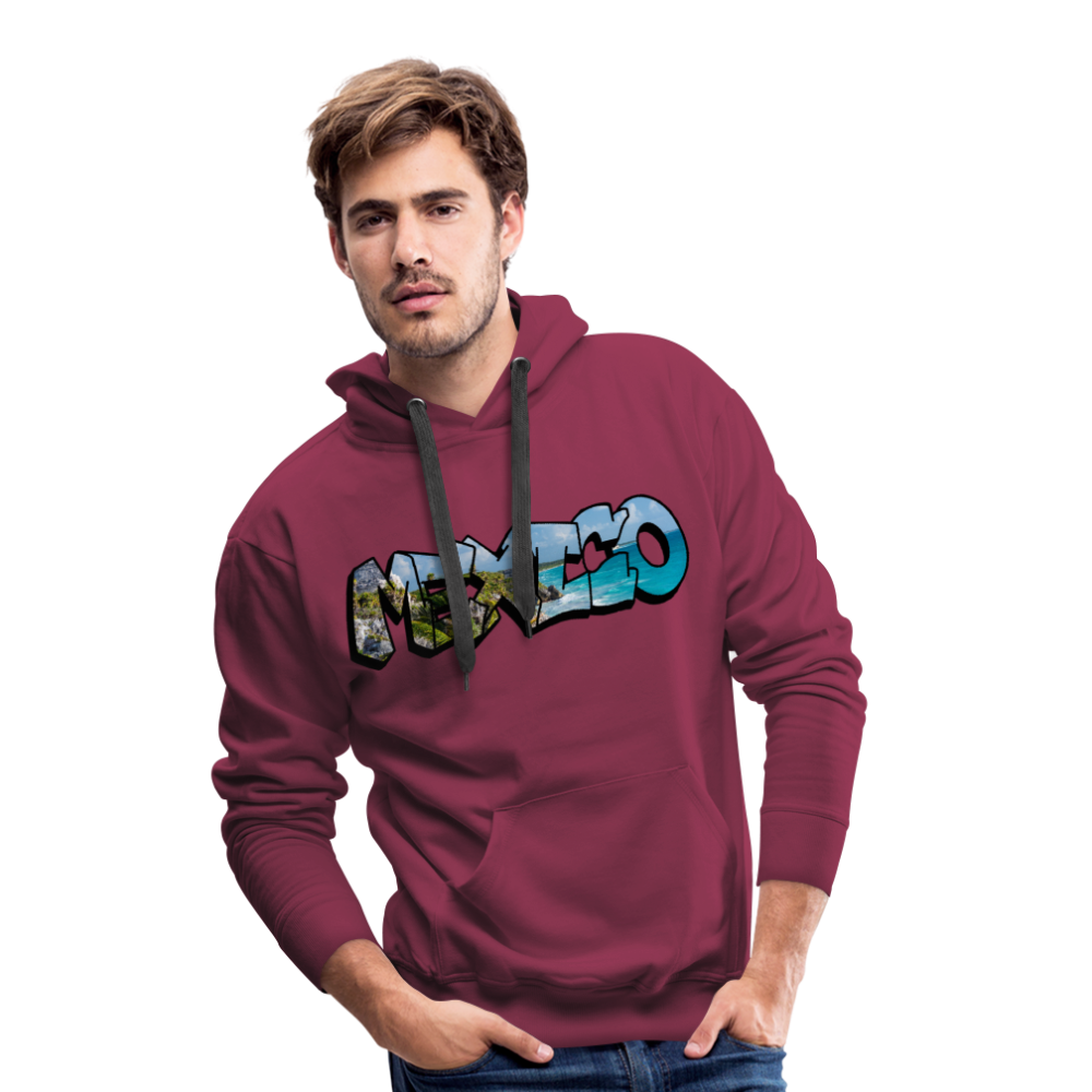 Hoodie Mexico Graffiti "Riviera" - Bordeaux