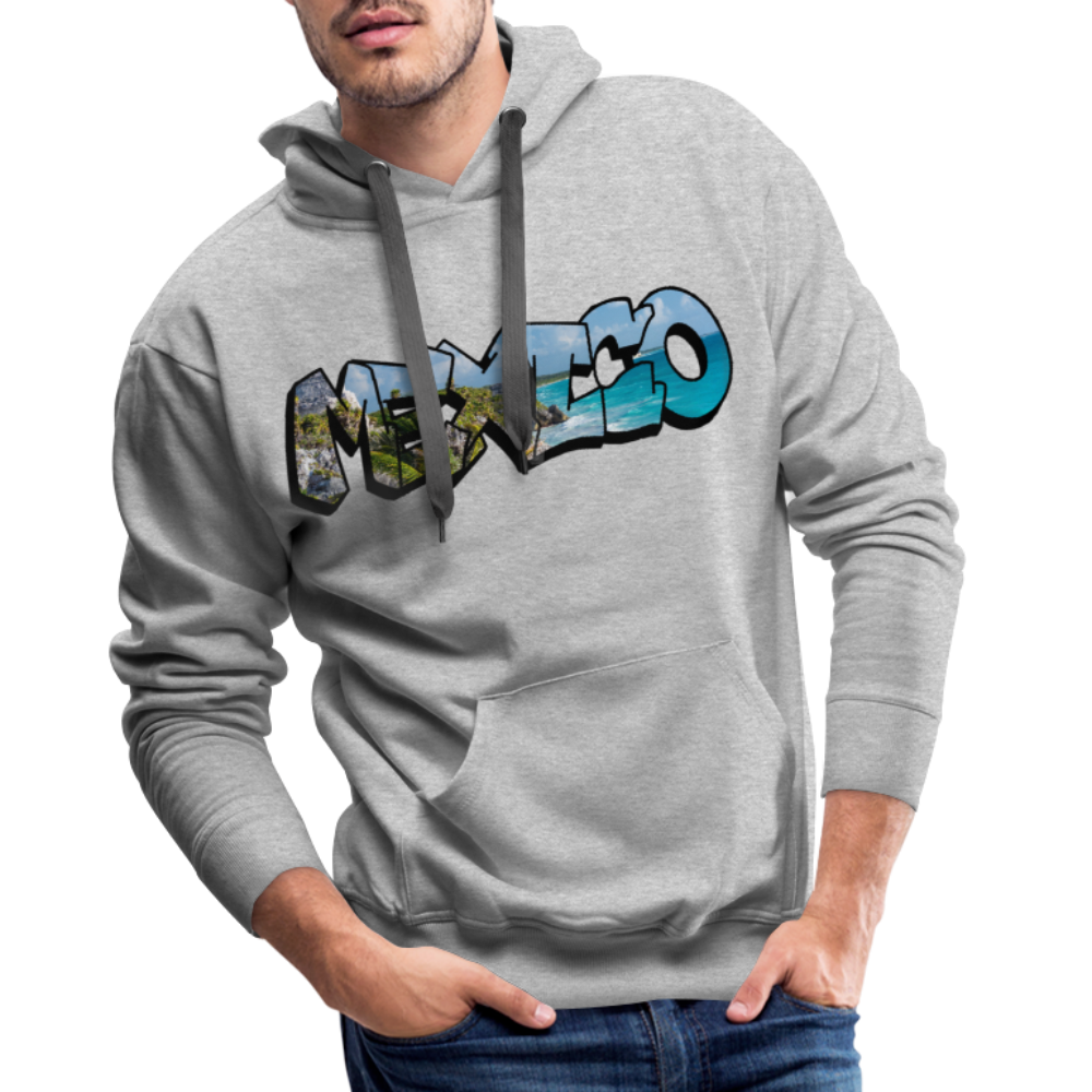 Hoodie Mexico Graffiti "Riviera" - Grau meliert
