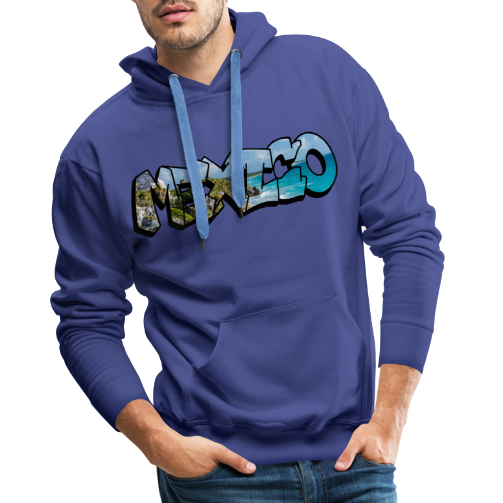 Hoodie Mexico Graffiti "Riviera" - Königsblau