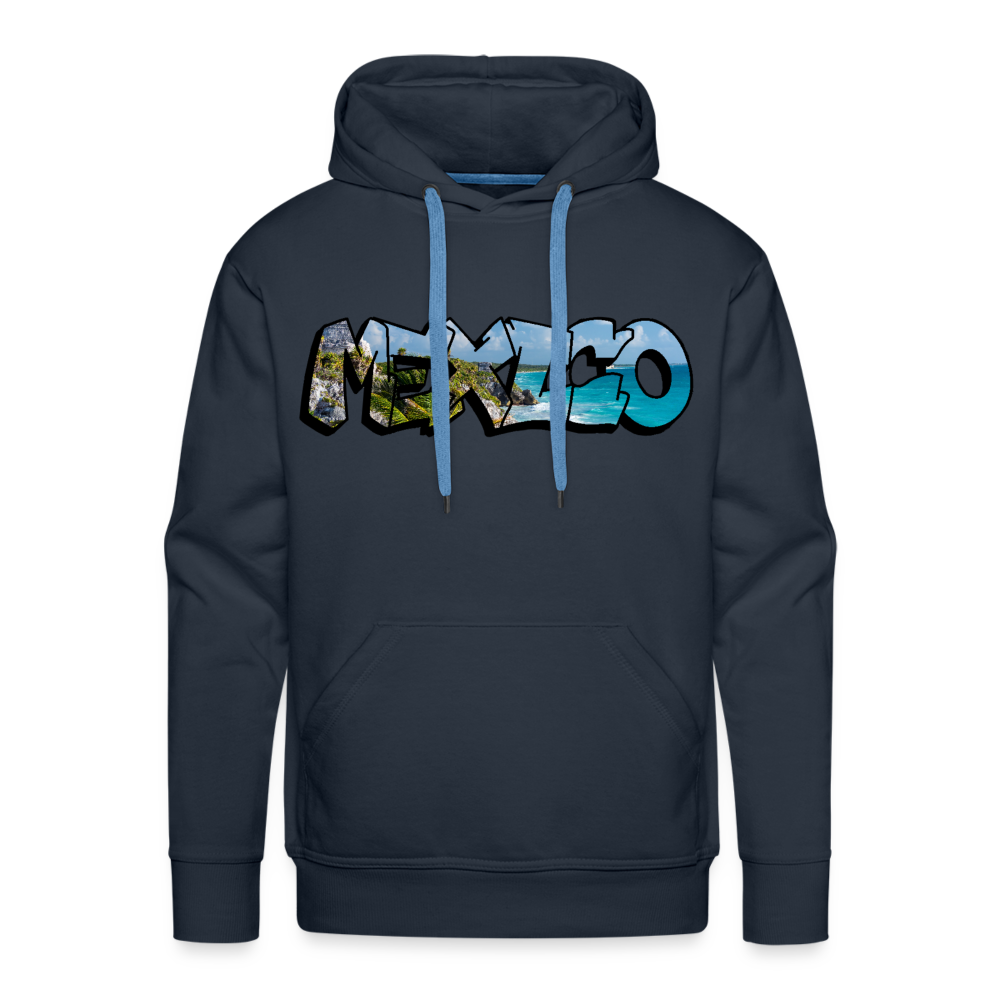 Hoodie Mexico Graffiti "Riviera" - Navy